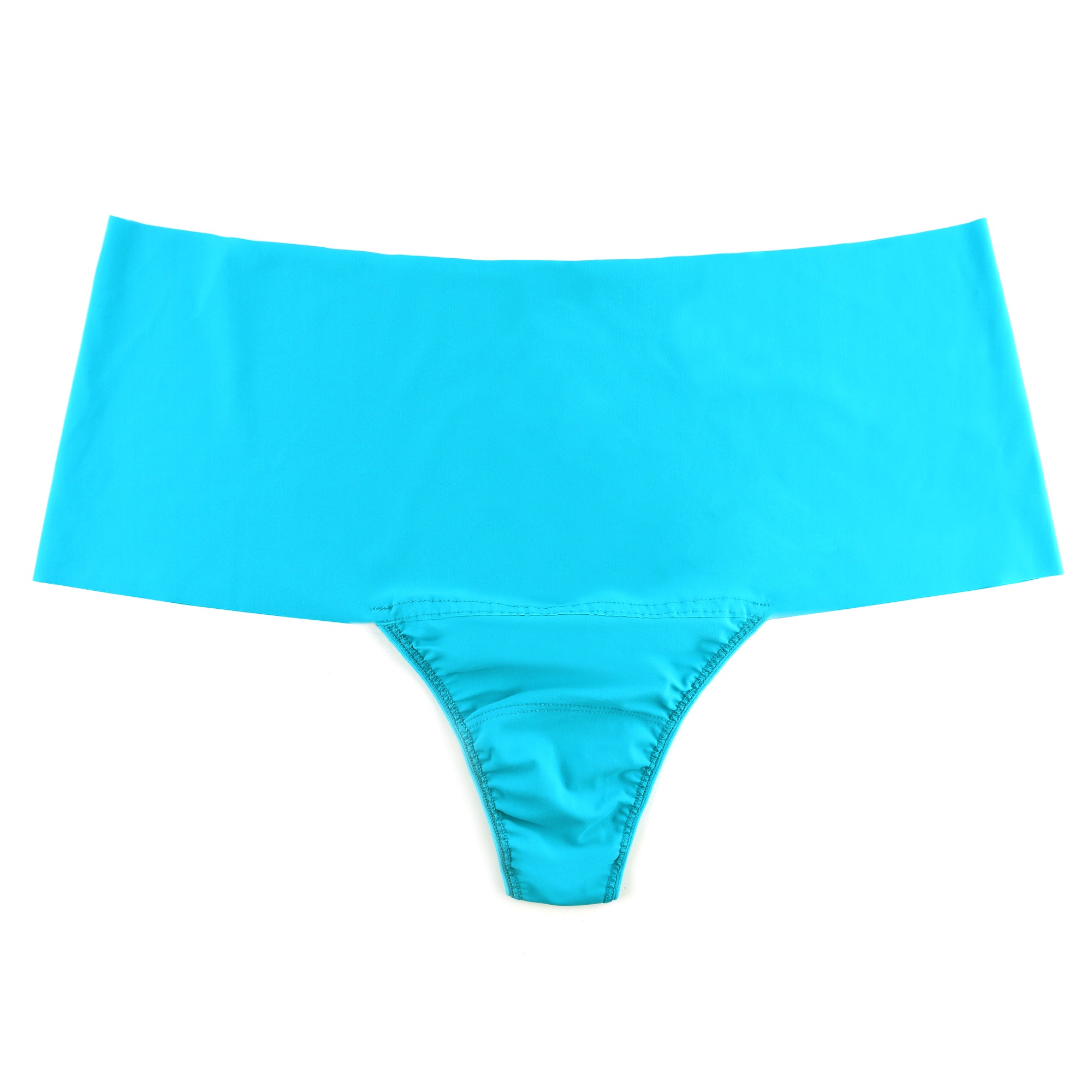 Plus Size Breathesft Hi-Rise Thong | Fresh Teal Blue