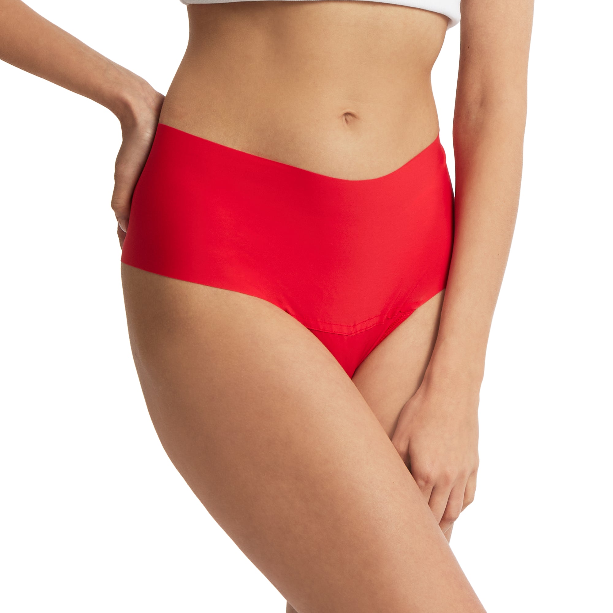 Breathesft Hi-Rise Thong | Sleigh Queen (Red)