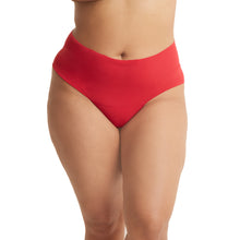 Plus Size Breathesft Hi-Rise Thong | Cherryade Red