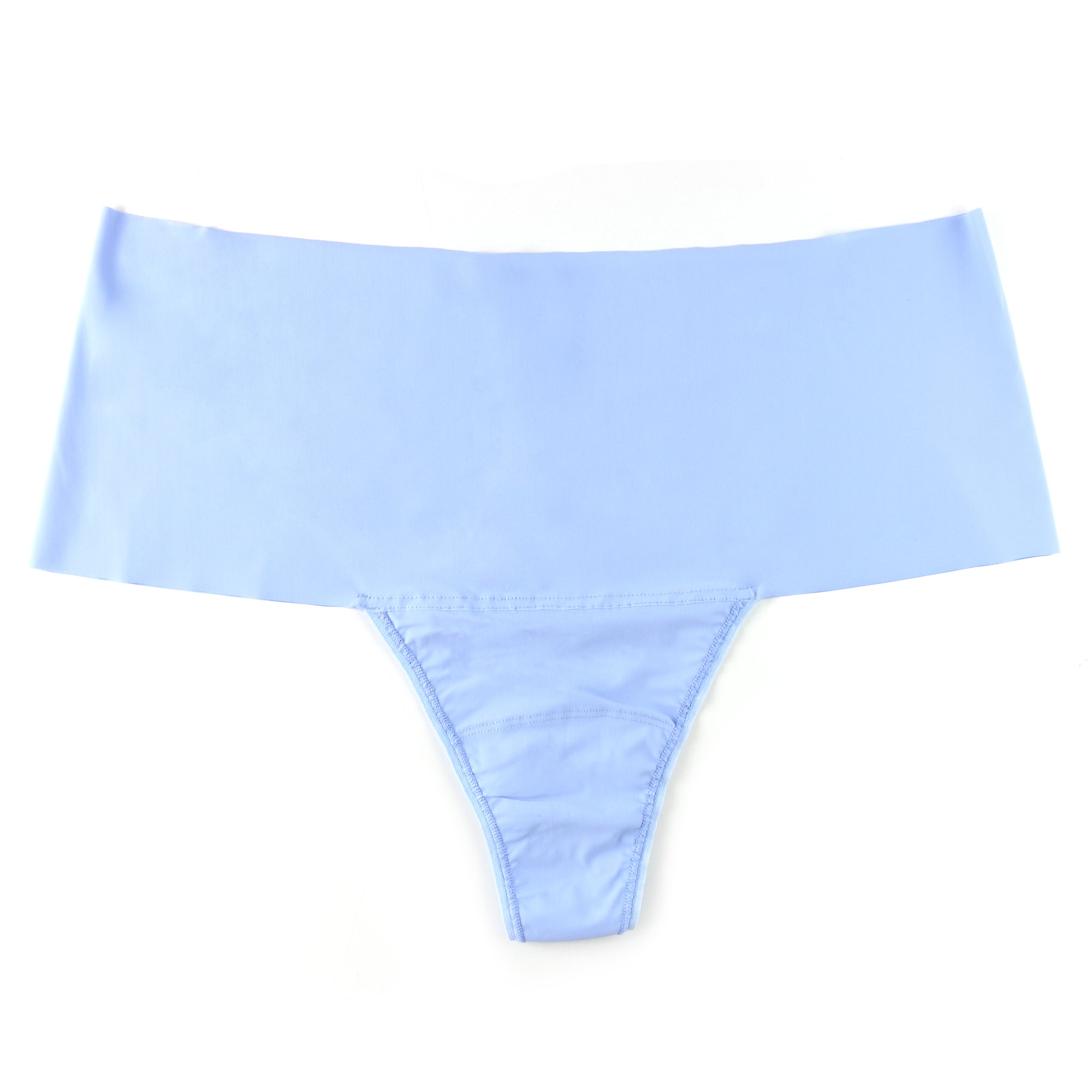 Plus Size Breathesoft Hi-Rise Thong | Fresh Air (Blue)