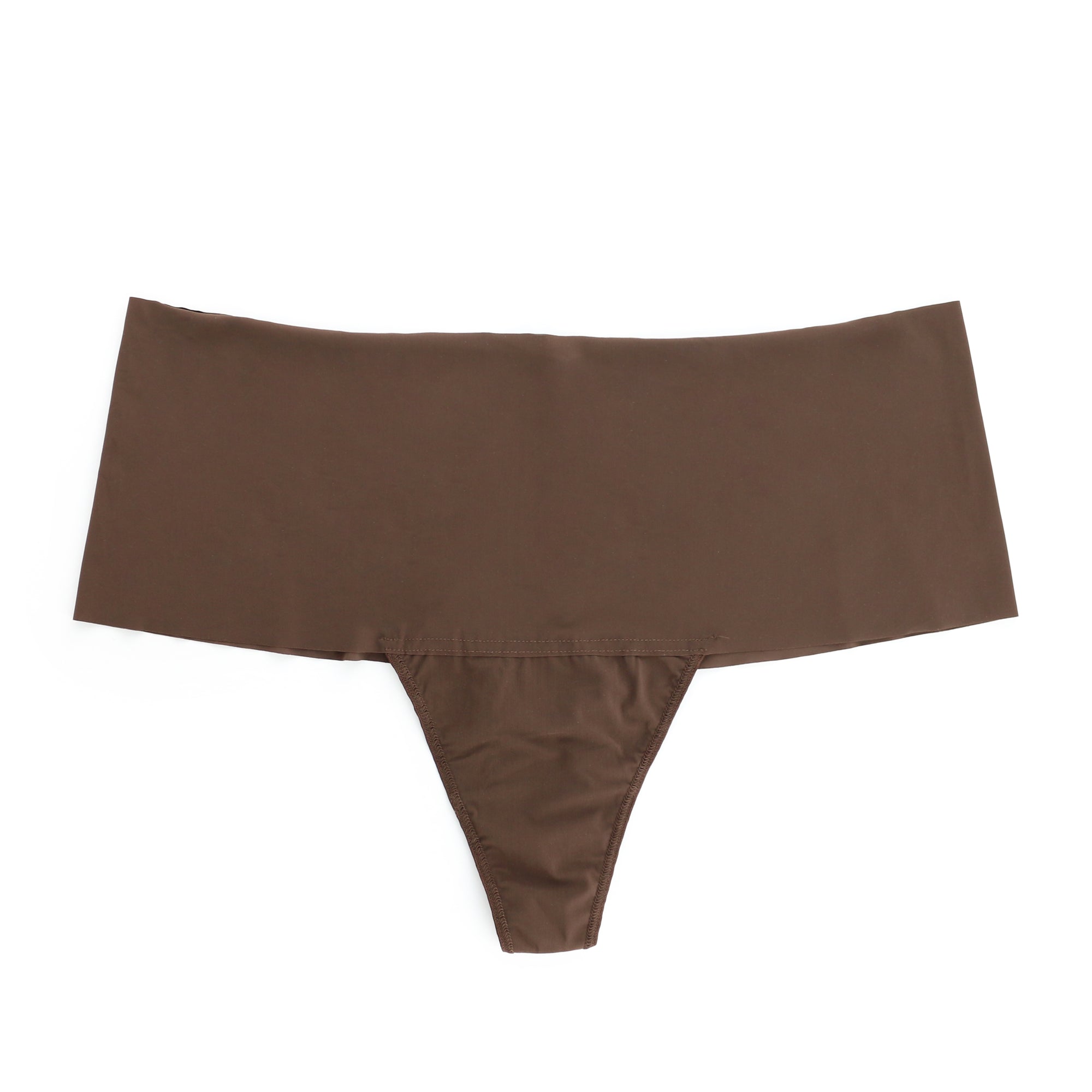 Plus Size Breathesft Hi-Rise Thong | Mahogany