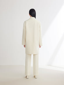 Alashan Cashmere Coat | White