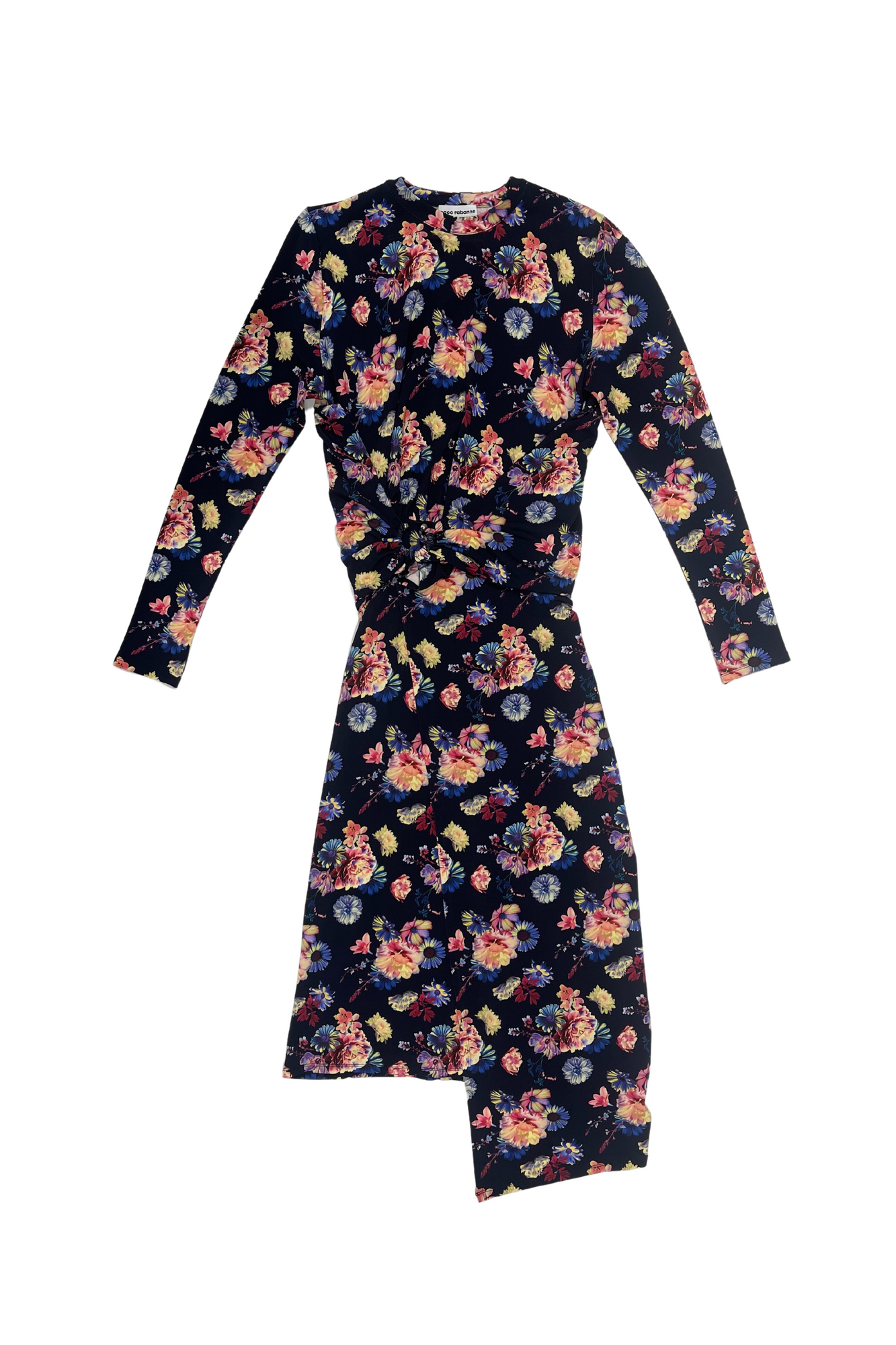 PACO RABANNE Floral Longsleeve Dress