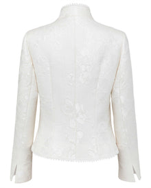 Traditional Chinese-style Short Jacket | White