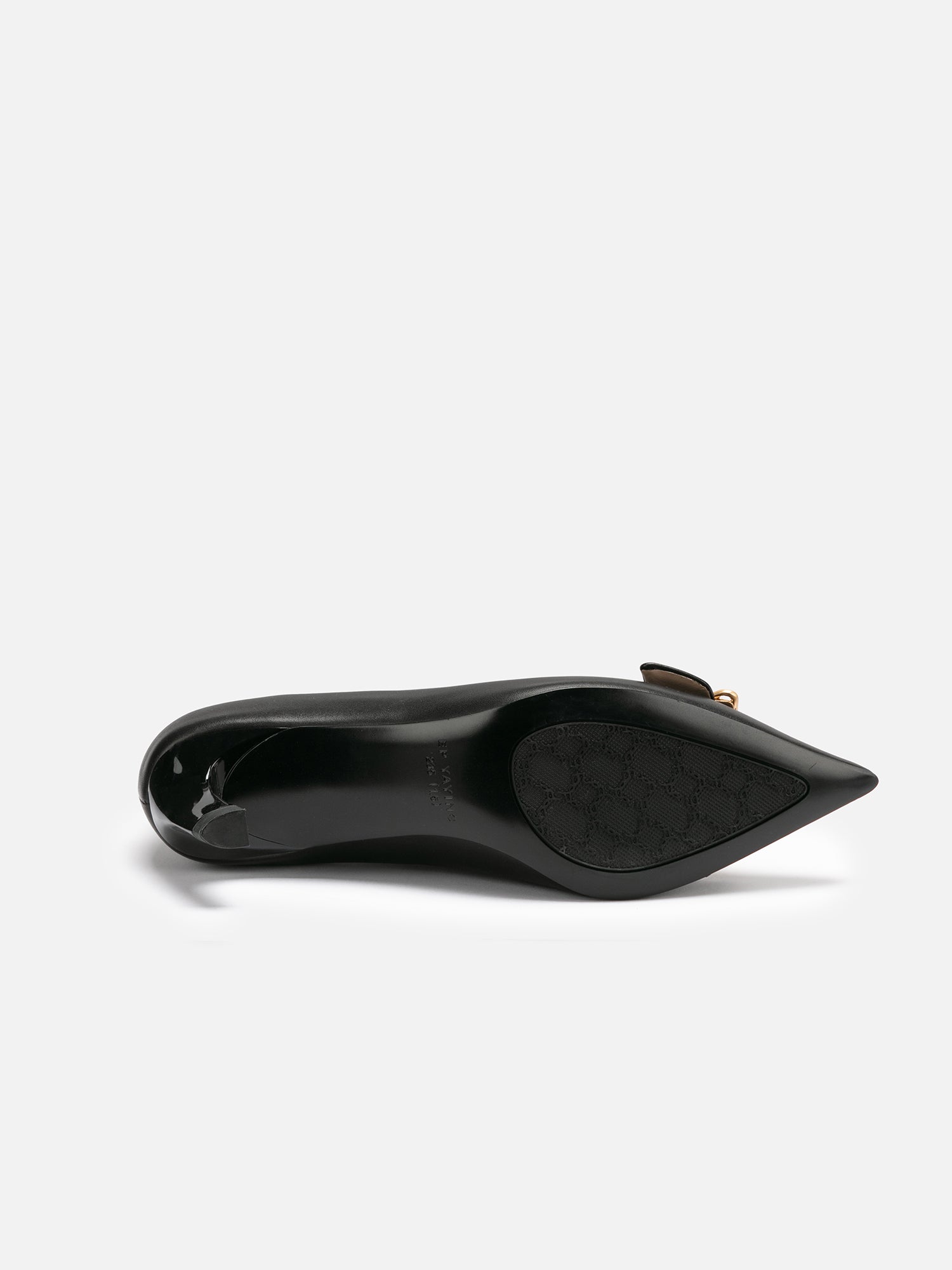 Chinese-Style Decorative Buckle High Heels | Black