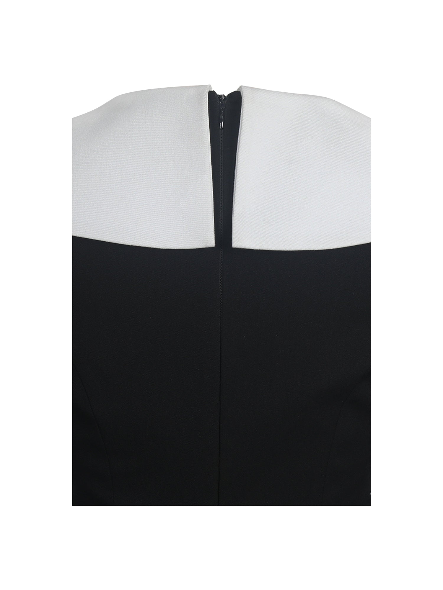 Heather Collared Decorative Button-Front Mini Dress | Black