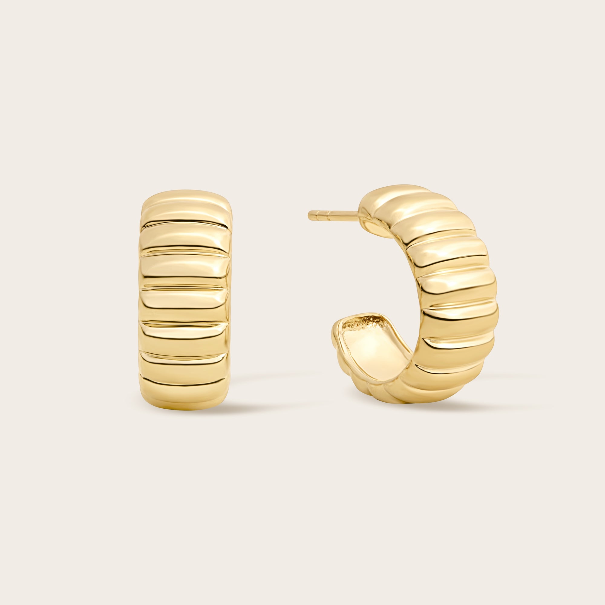 Womens | Aurelia Bold Hoops | 18K Gold Vermeil