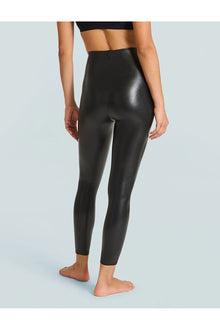 7/8 Faux Leather Legging | Black