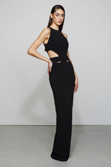 Etochs | Naomi Halter Cut Out Gown | Black