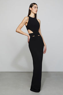 Etochs | Naomi Halter Cut Out Gown | Black
