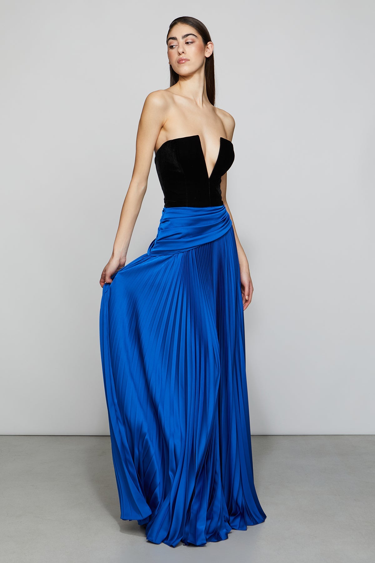 Etochs | Tabitha Gown | Sapphire / Black