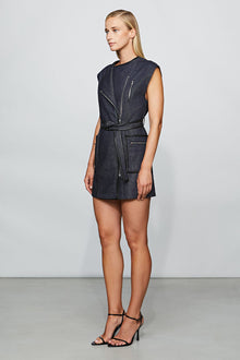 Etochs | Devon Dress | Raw Indigo/Black
