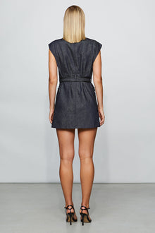 Etochs | Devon Dress | Raw Indigo/Black