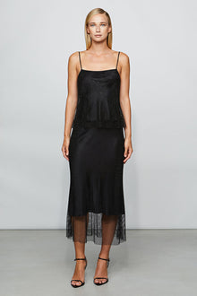 Etochs | Evangeline Crystal Net Top | Black