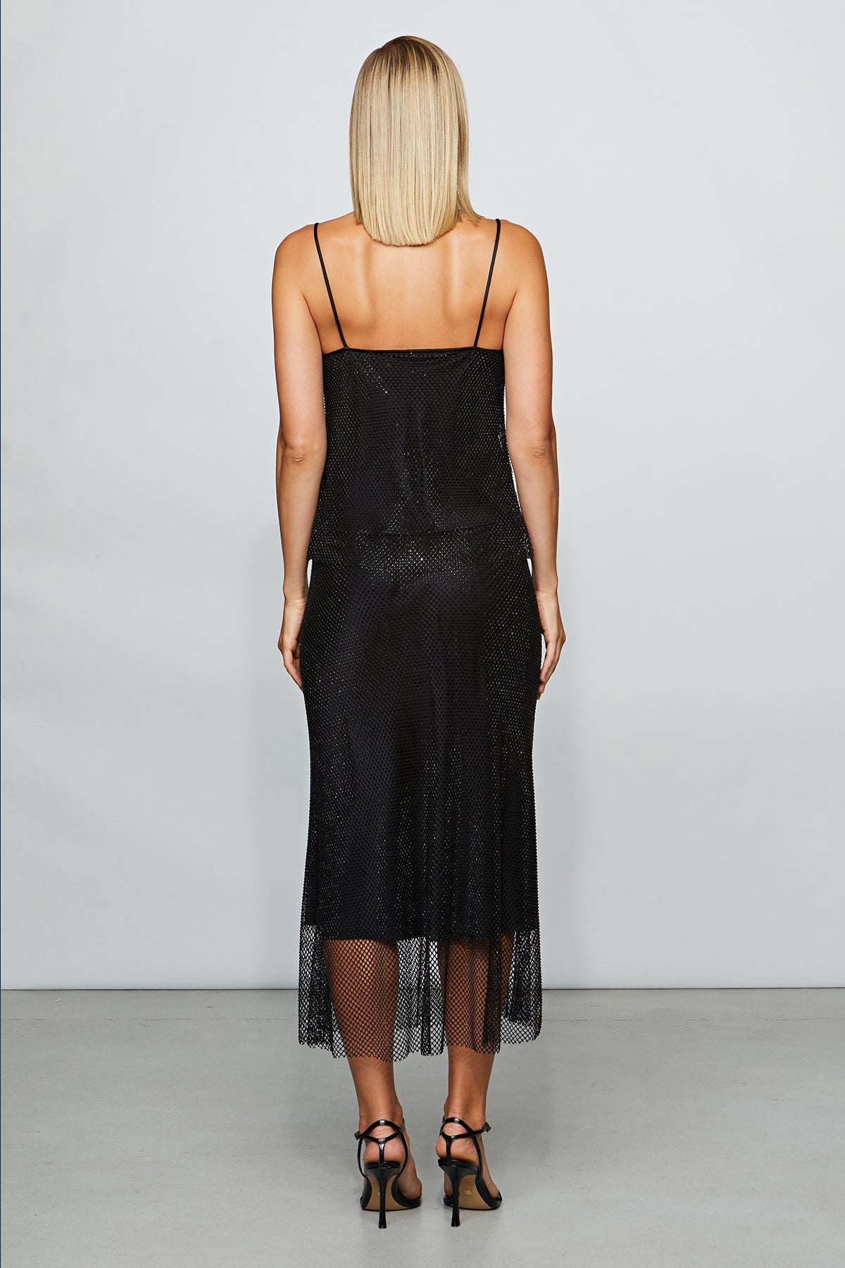 Etochs | Evangeline Crystal Net Top | Black