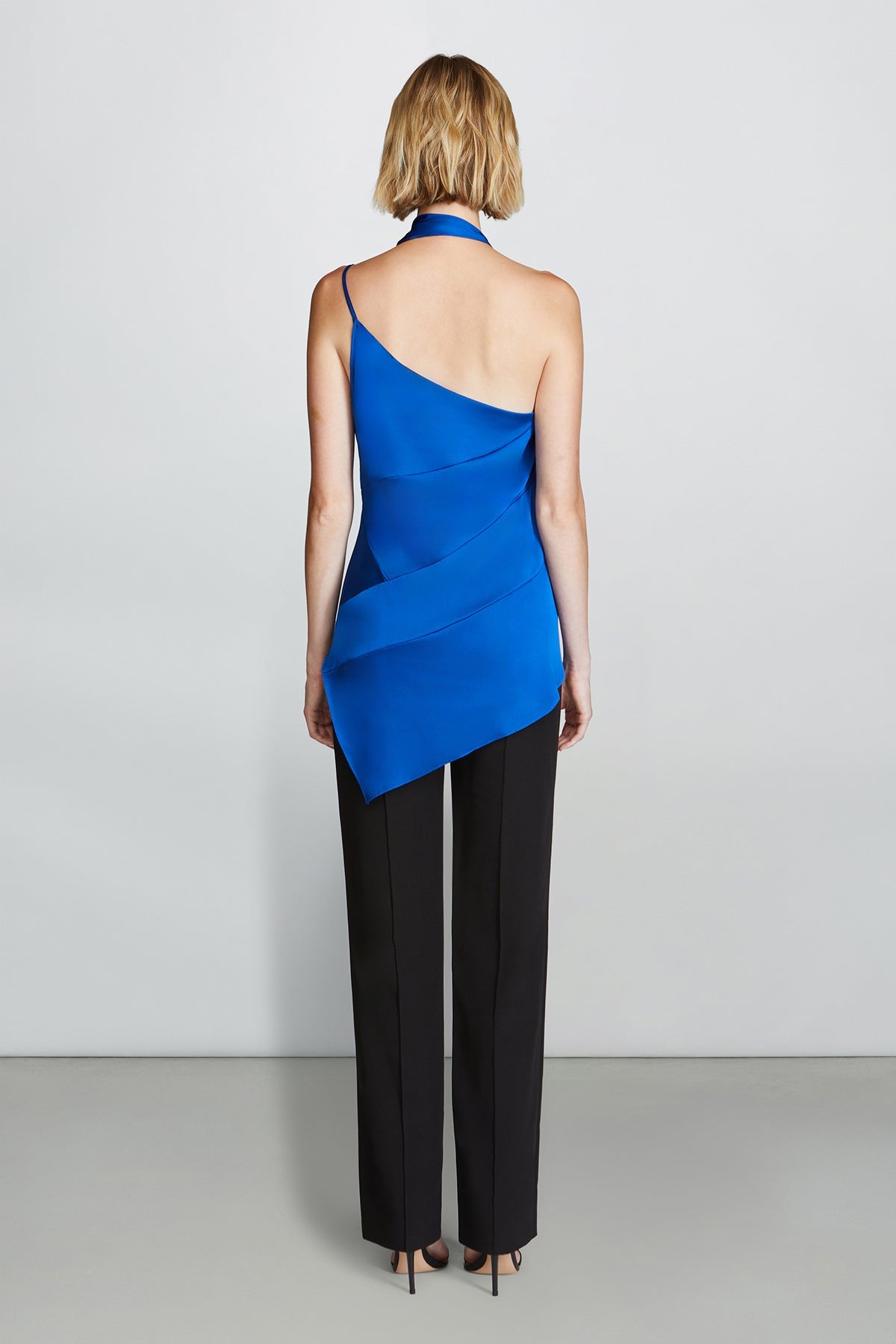 Etochs | Juliette Asymmetric Bias Top | Saphhire