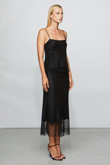 Etochs | Giovanni Net Skirt | Black