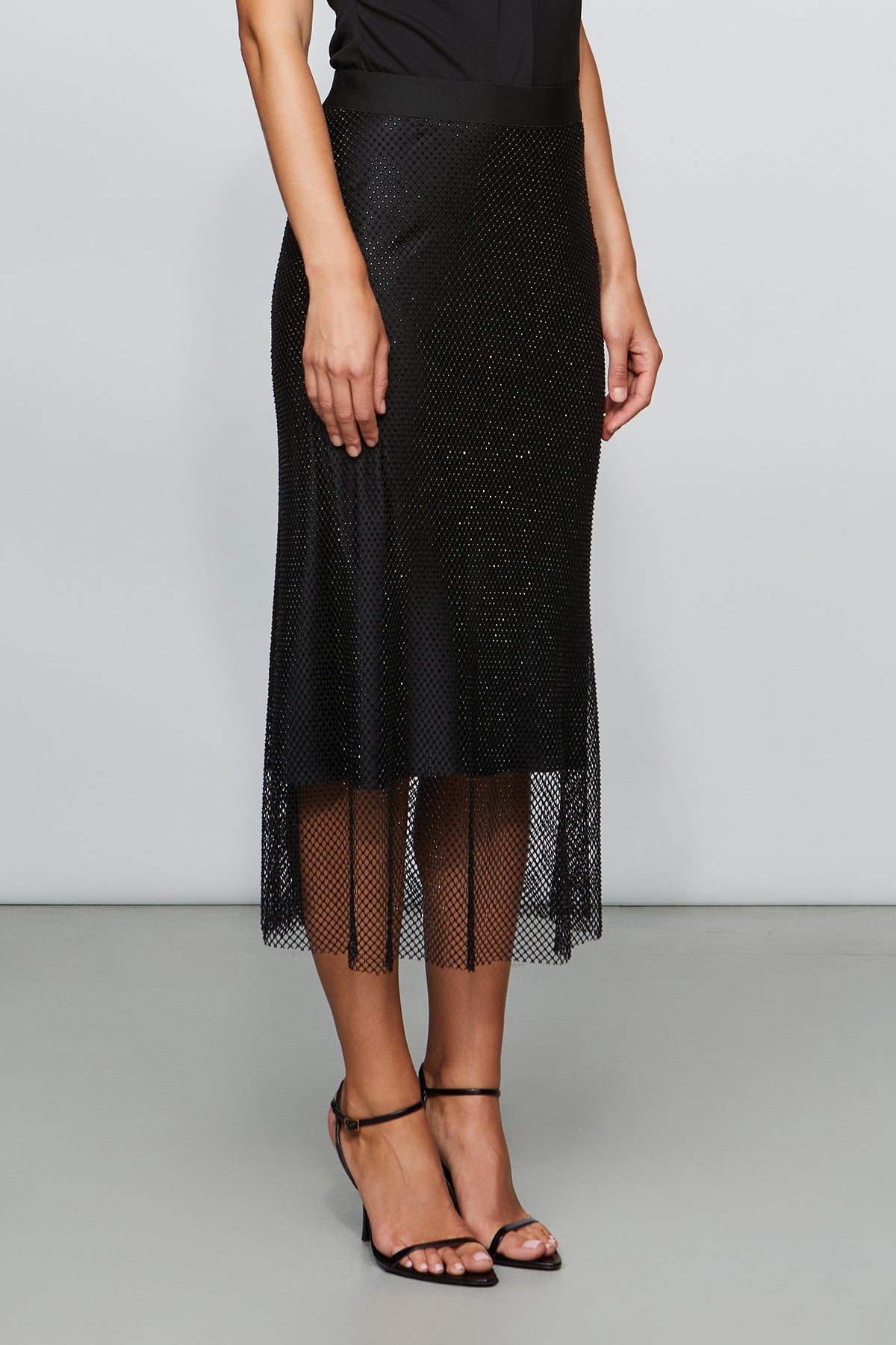 Etochs | Giovanni Net Skirt | Black