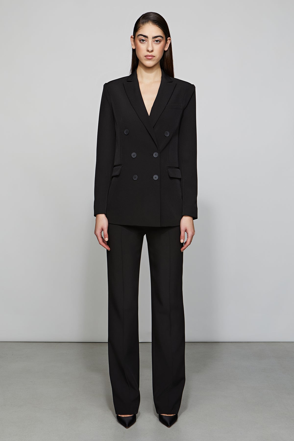 Etochs | Luke Double Breasted Blazer | Black