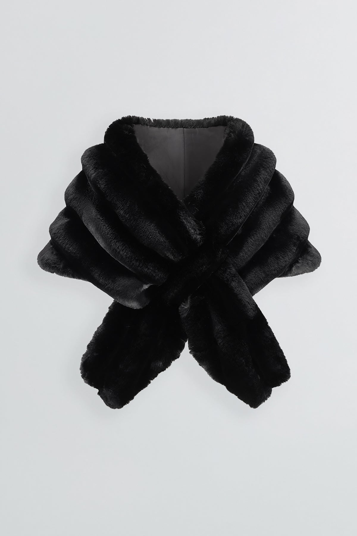 Etochs | Fur-Free Chinchilla Stole | Black