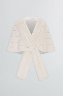 Etochs | Fur-Free Mink Stole | White