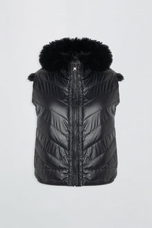 Etochs | Fur-Free Fox Reversible Vest | Black