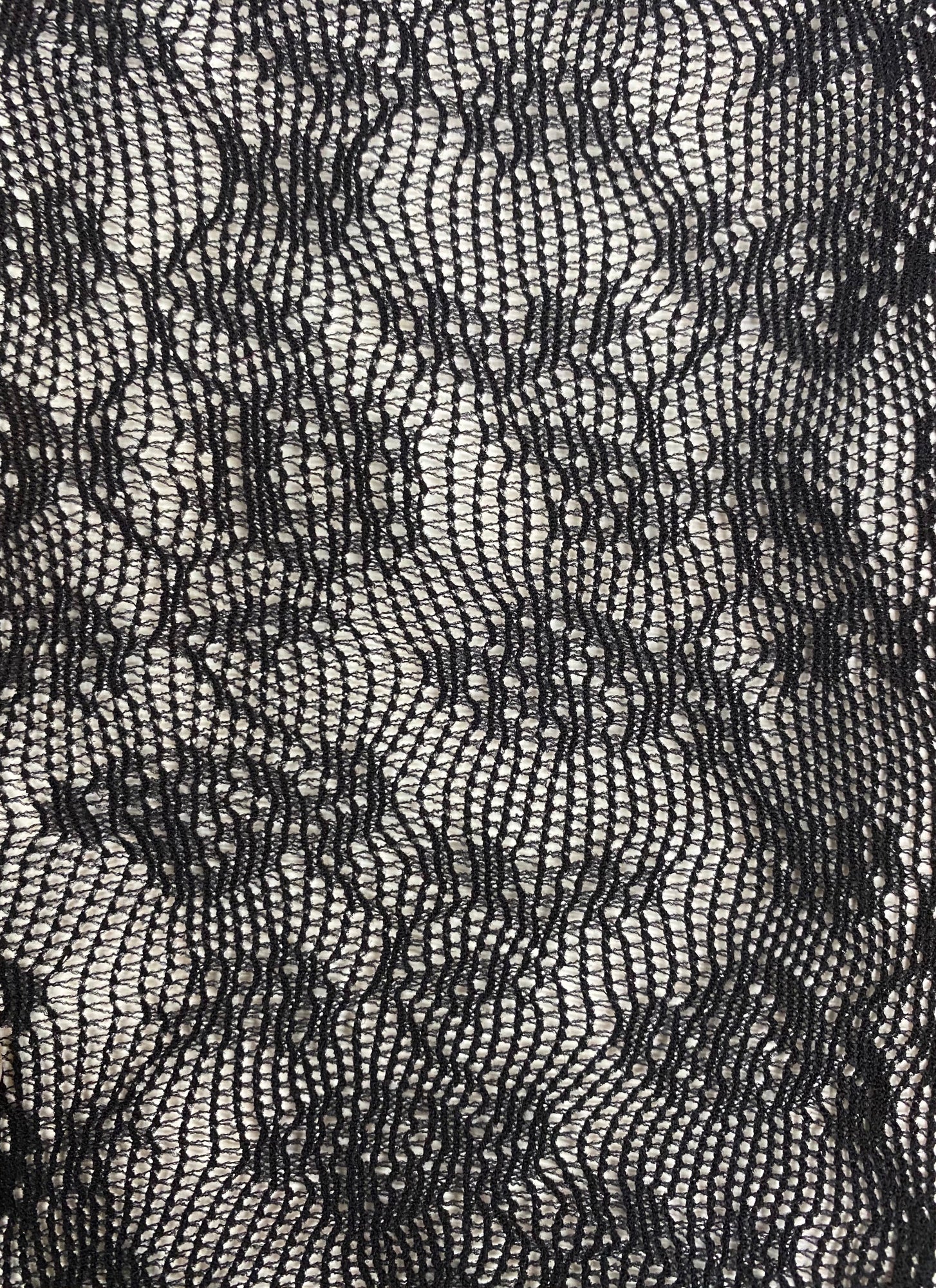 Miss Circle Lace Floral Print Thigh High Stockings | Black