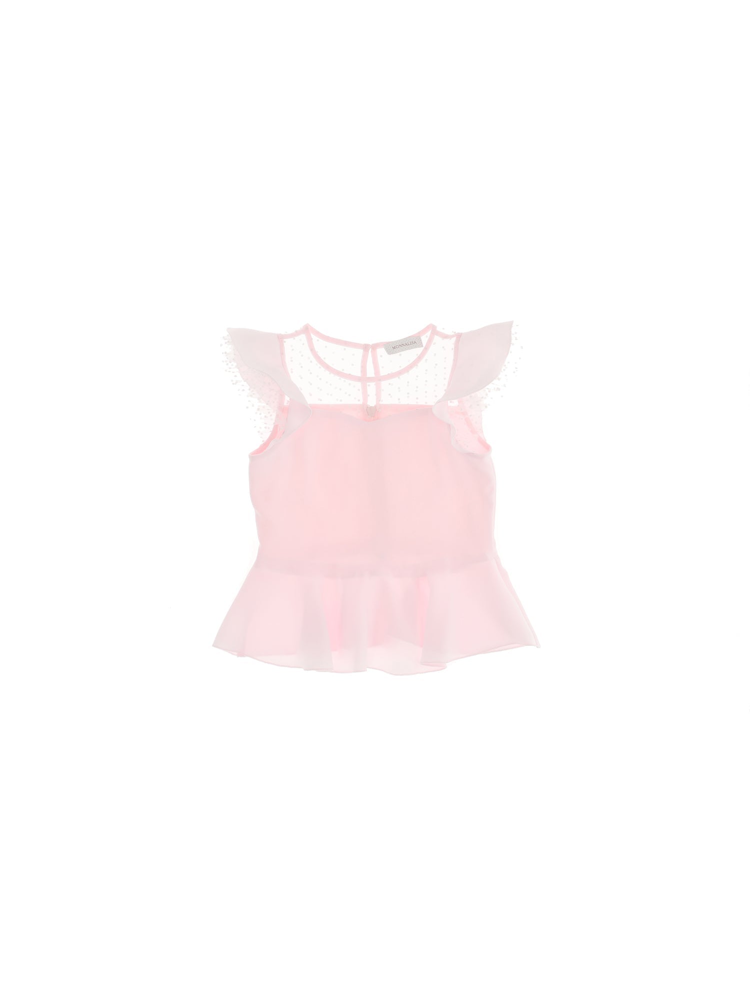 Girls | Cady Top With Heart Neckline | Antique Pink