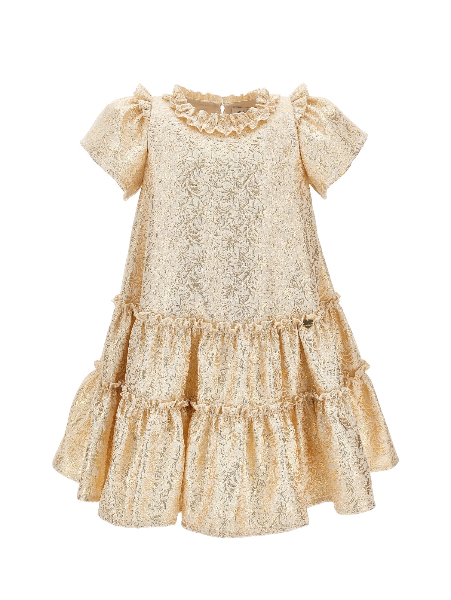 Girls | Lurex Brocade Dress | Gold