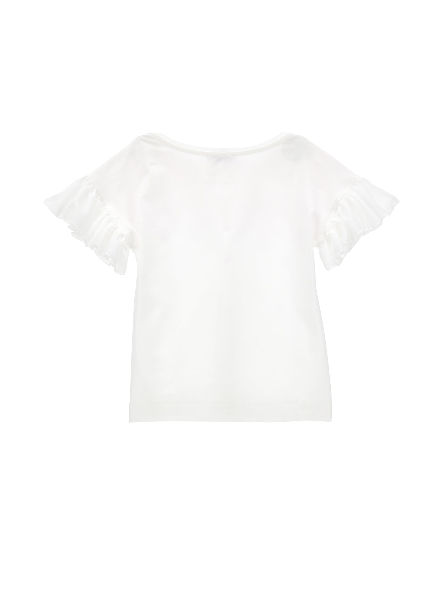 Girls | Organic Cotton Butterflies T-Shirt | Cream/FairyTale