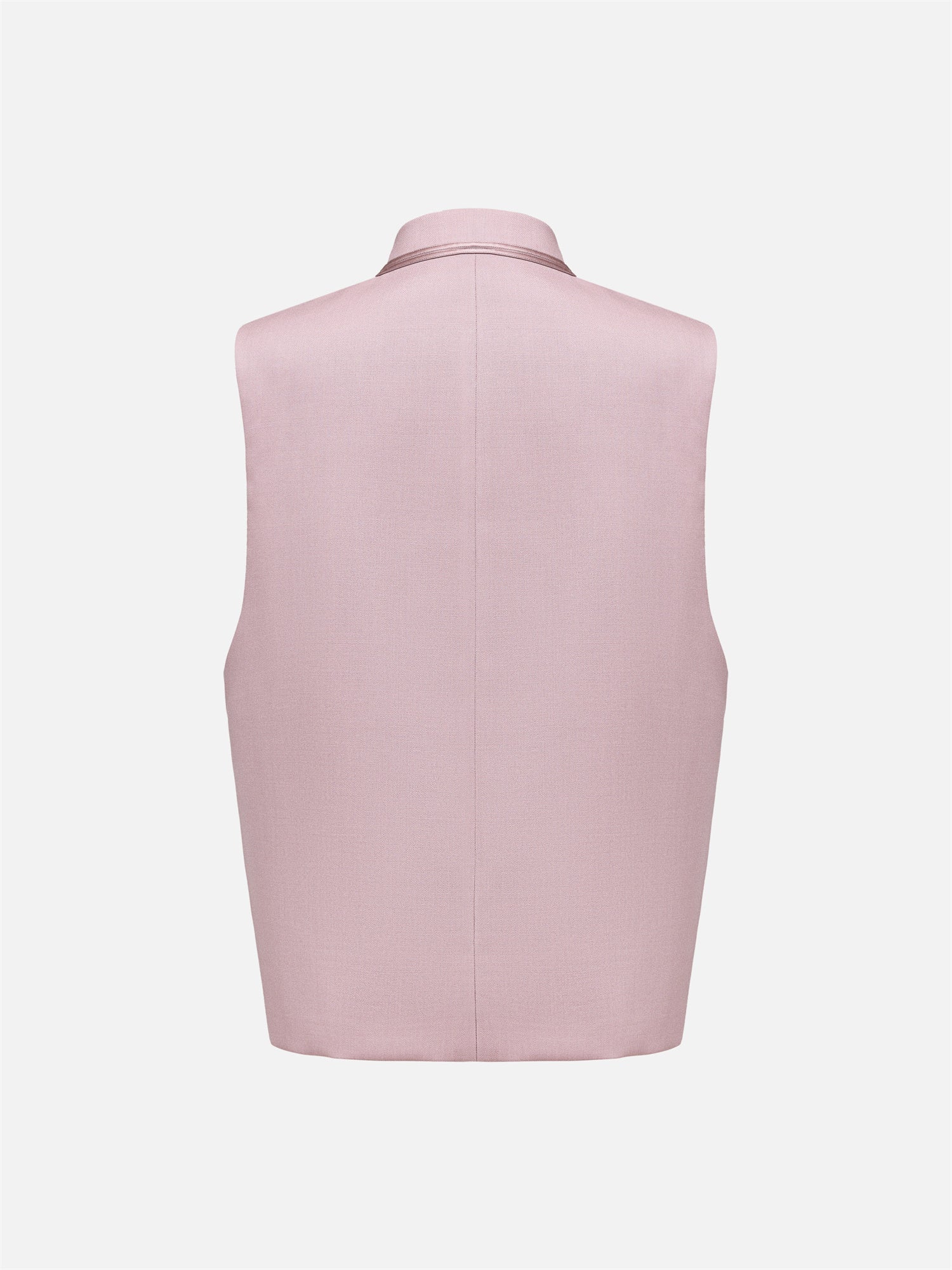 Inverted T-Box Cross-Front Chinese Short Vest | Purple
