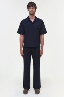 Mens | Ranaldo Popover | Midnight Stripe