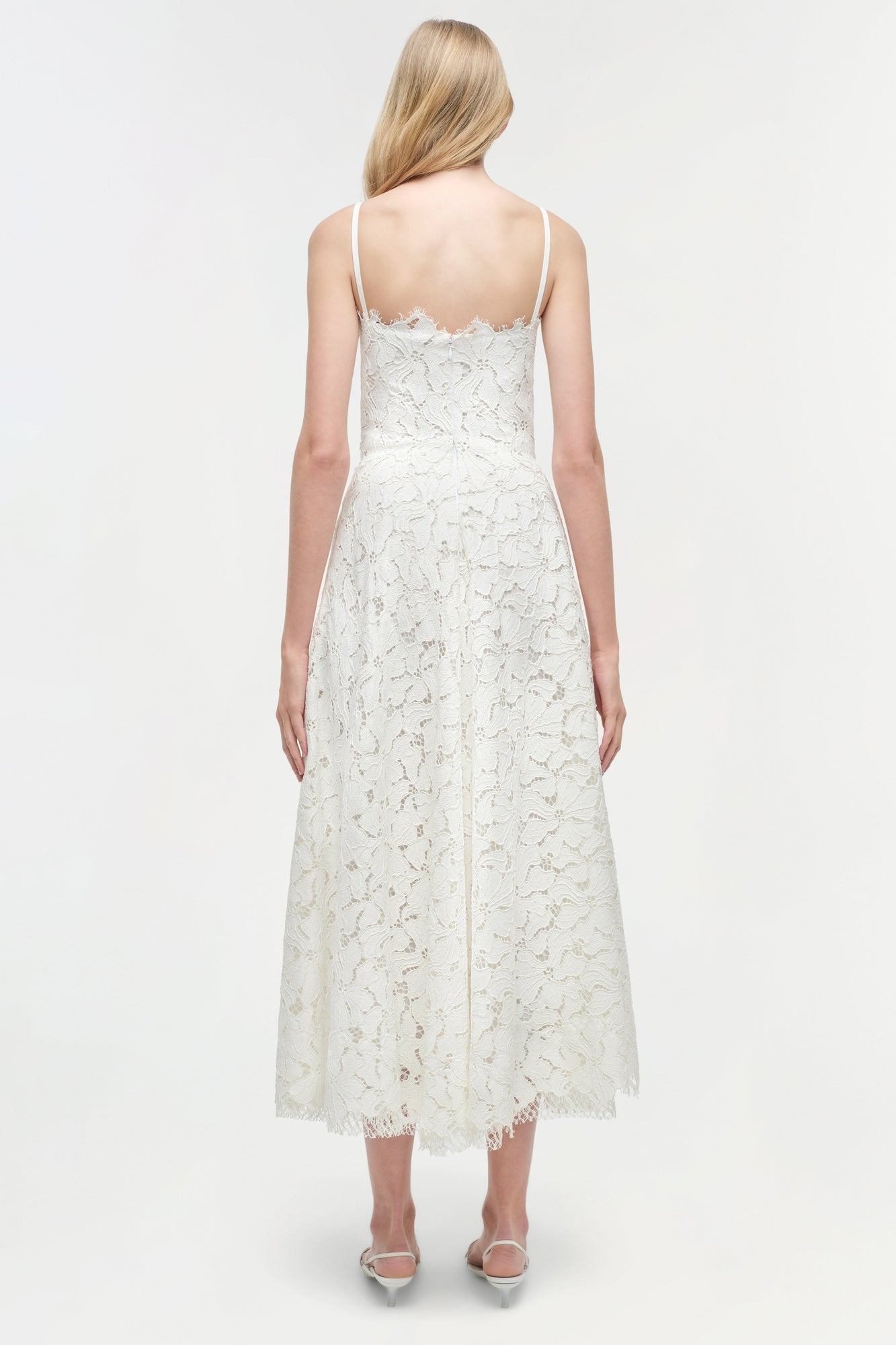 Womens | Julia Lace Midi Dress | Ivory