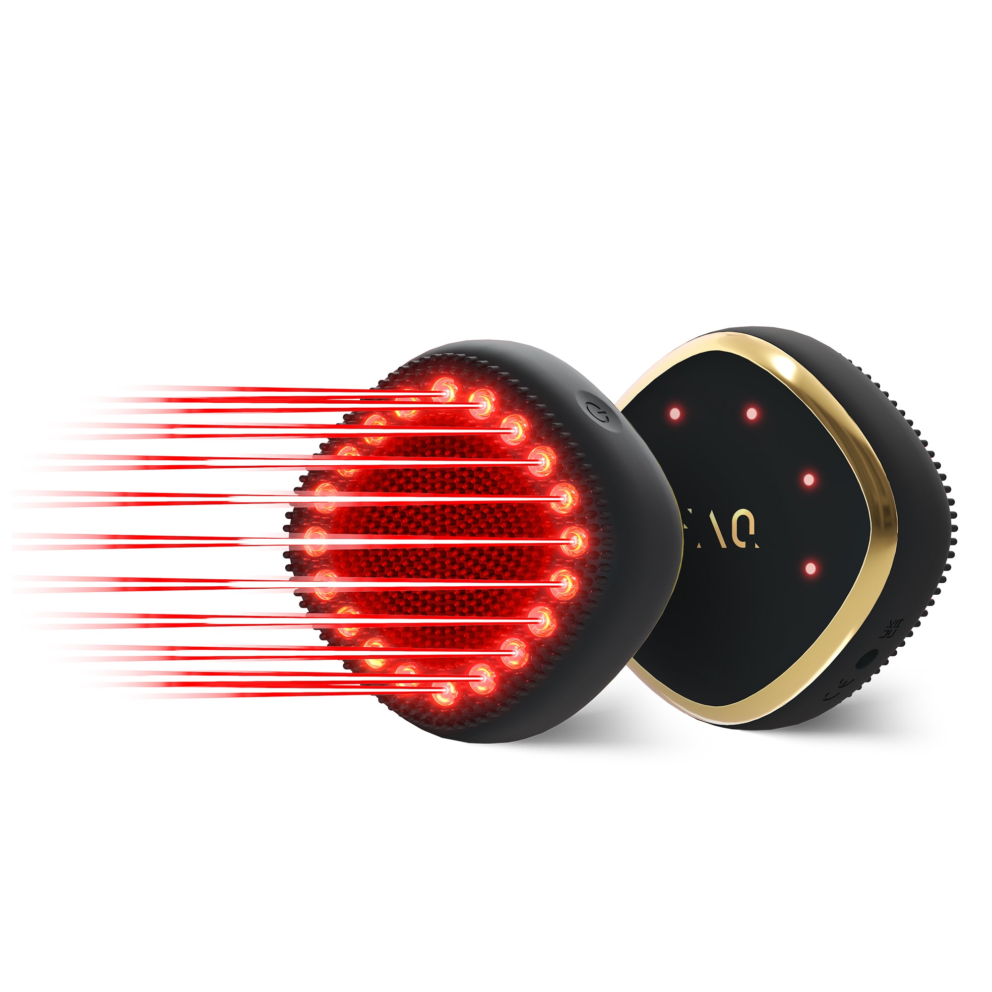 FAQ 302 Laser & LED Hair Regrowth Scalp Massager | Black/Gold