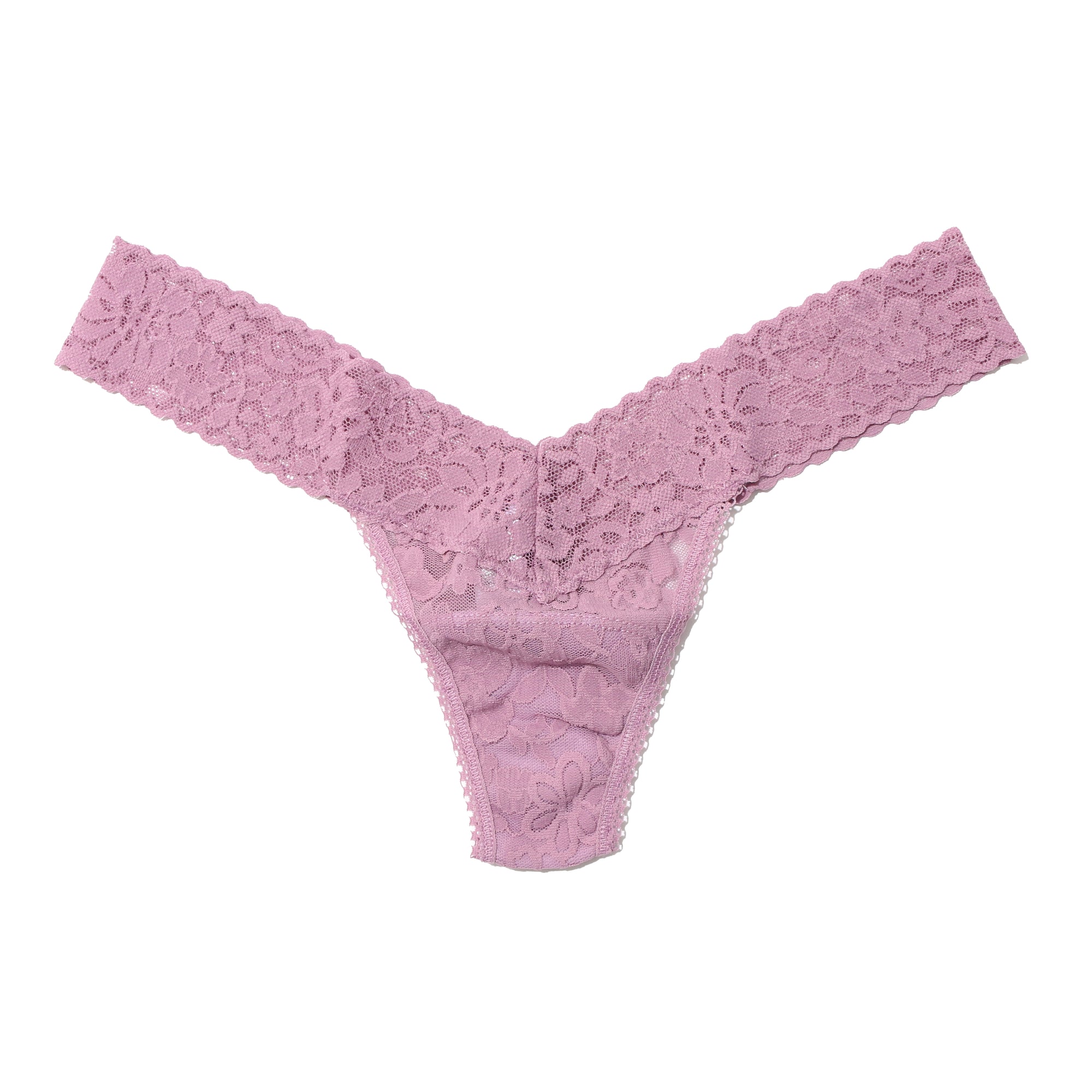 Daily Lace Low Rise Thong | Orchid