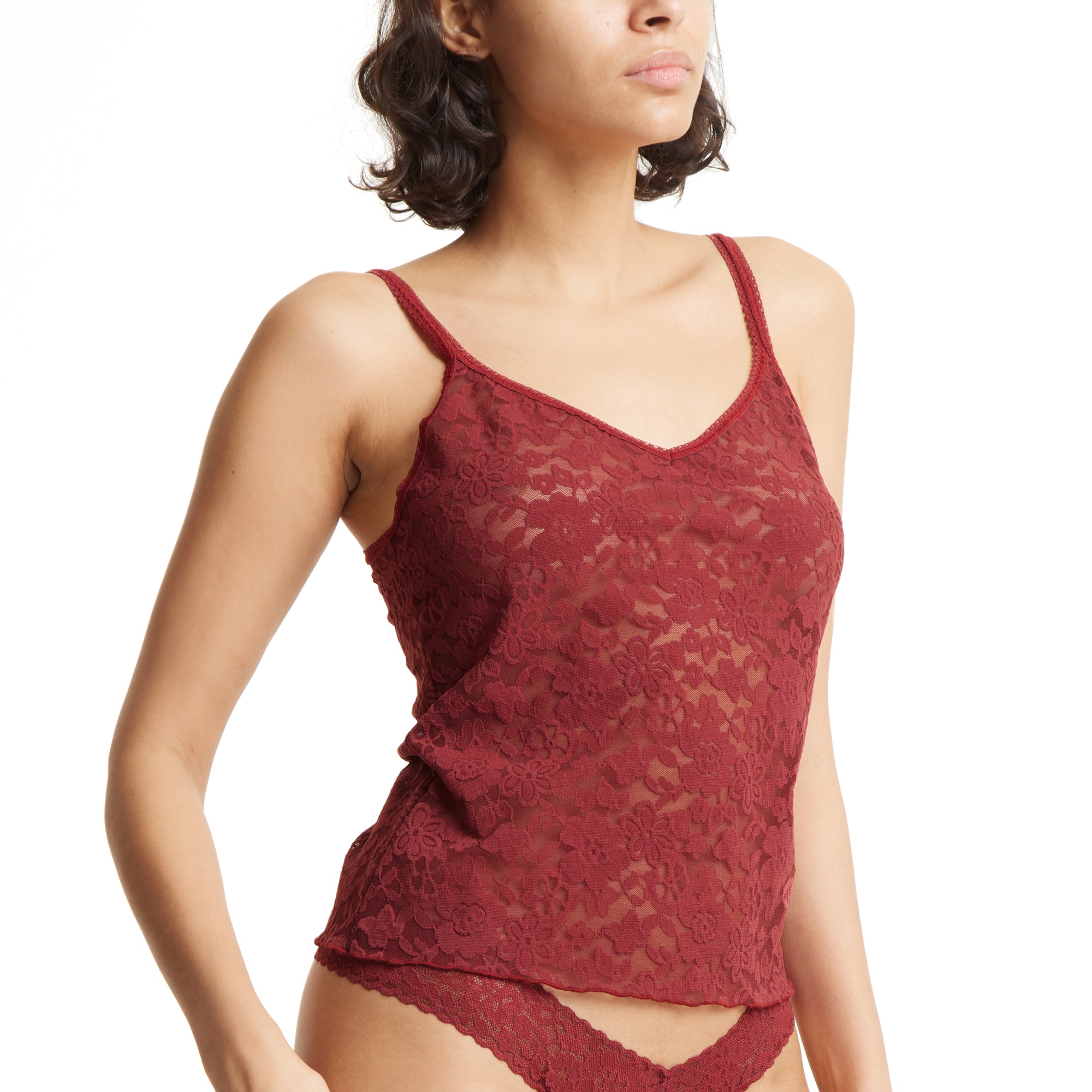 Daily Lace Strappy Camisole | Shiraz Red