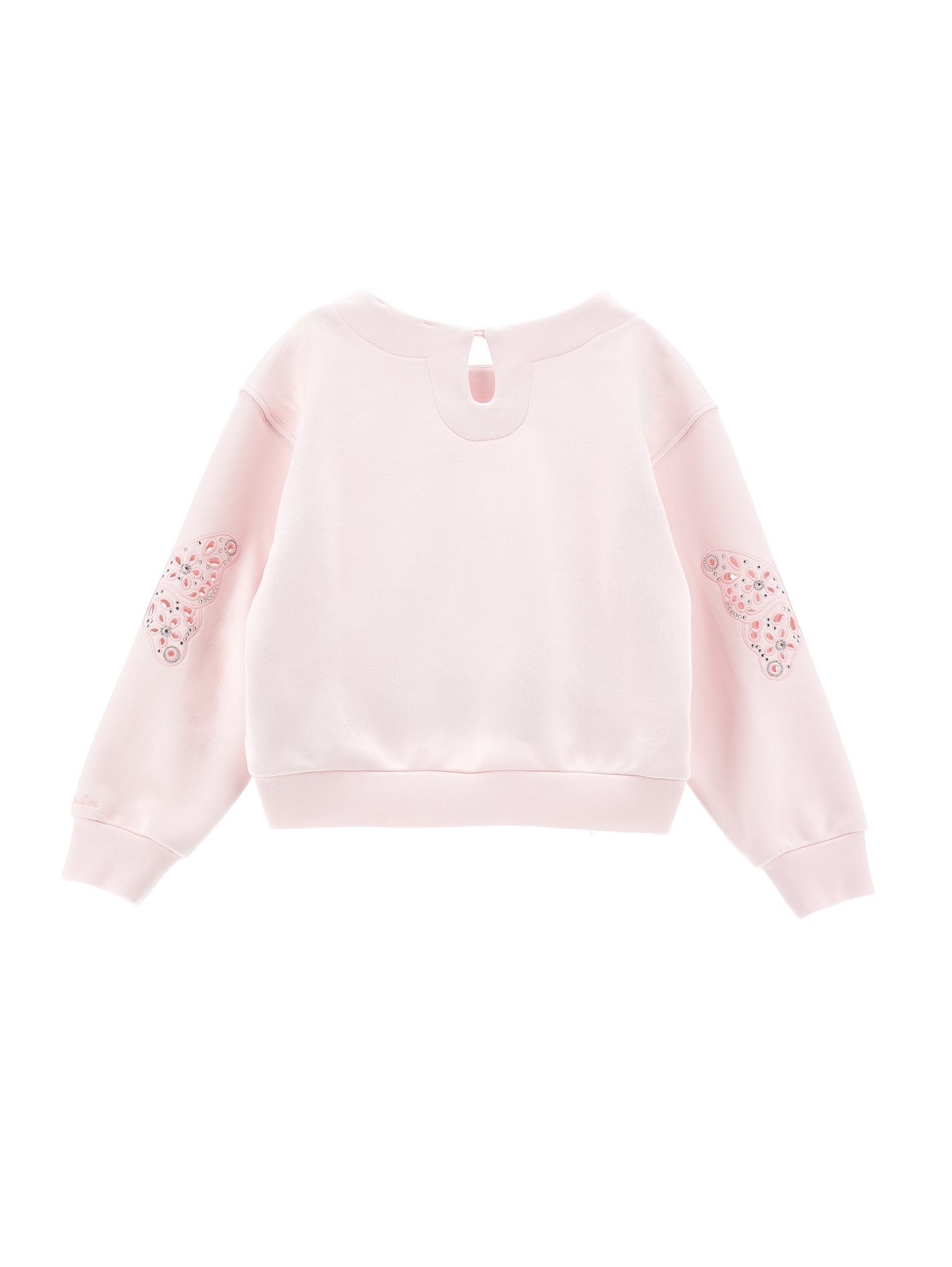 Girls | Chic Embroidered Sweatshirt | Antique Pink