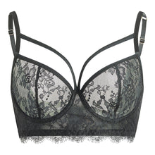 Eyelash Lace Underwire Bra | Black