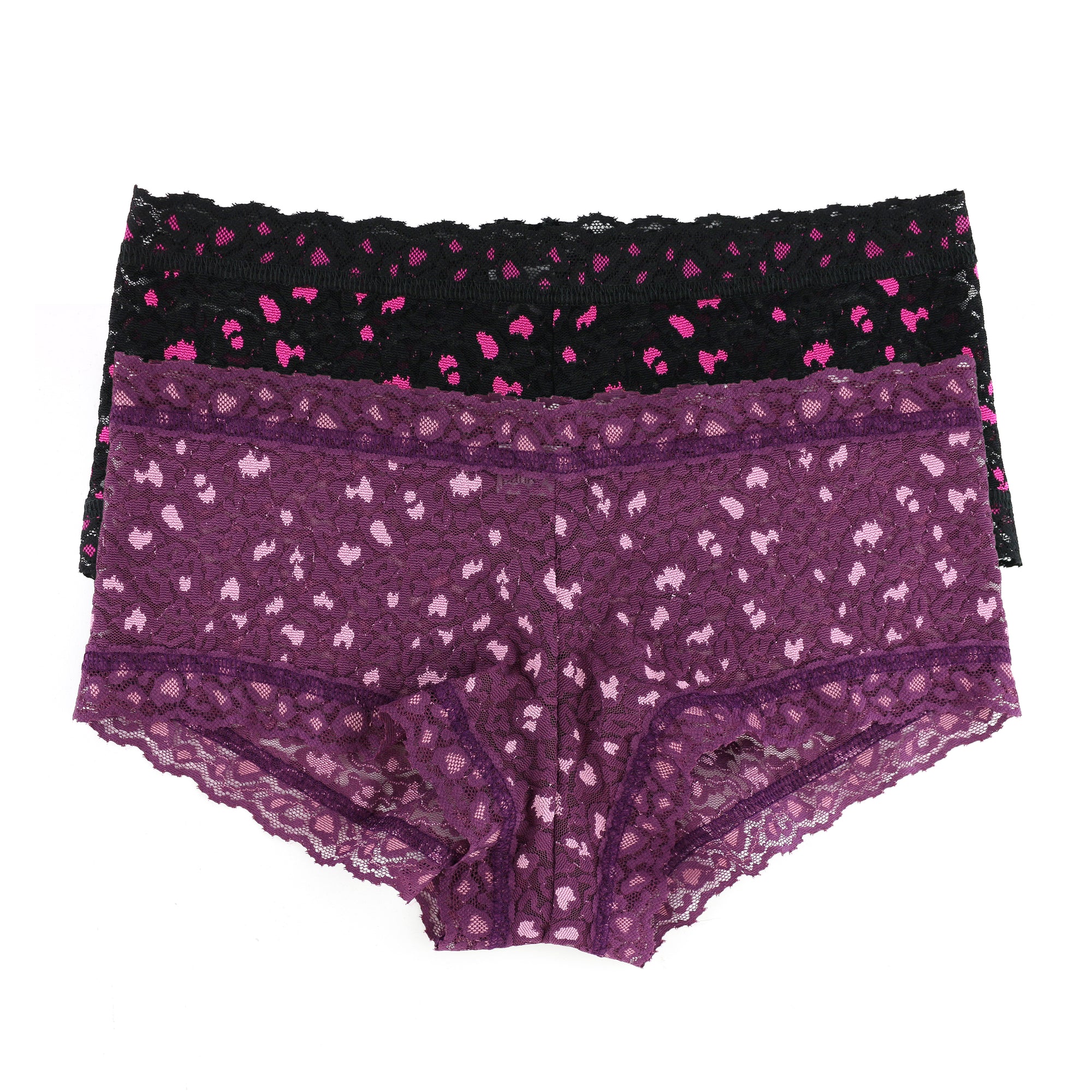 2-Pack Cross-Dyed Boyshort | Black Tulip/Lavender Tea, Stonewash Blue/Serenity Blue