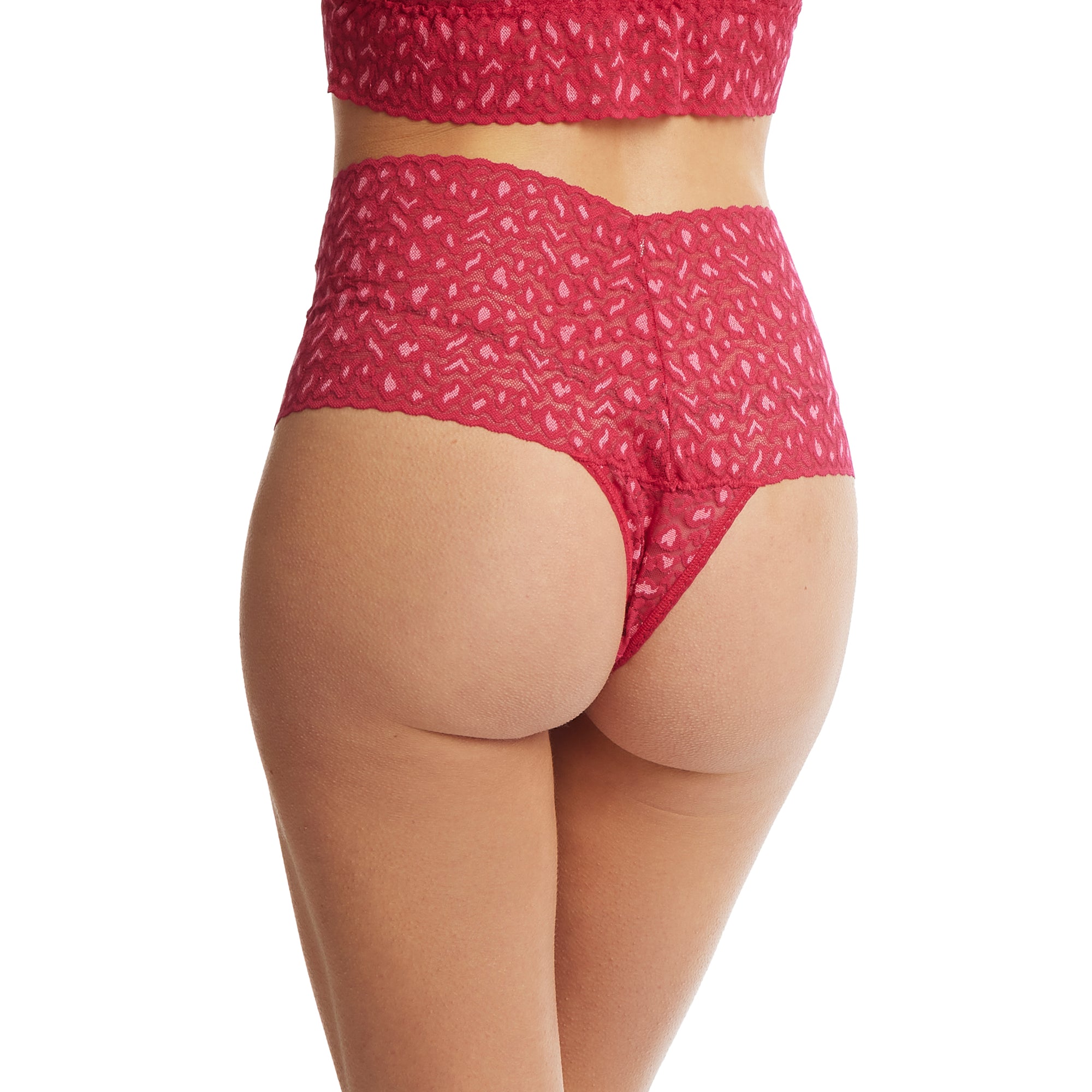 Cross-Dyed Retro Thong | Berry Sangria/Pink Sapphire