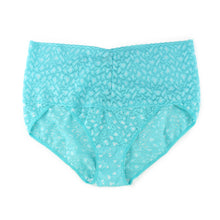 Cross-Dyed Retro V-Kini | Radiant Turquoise/White