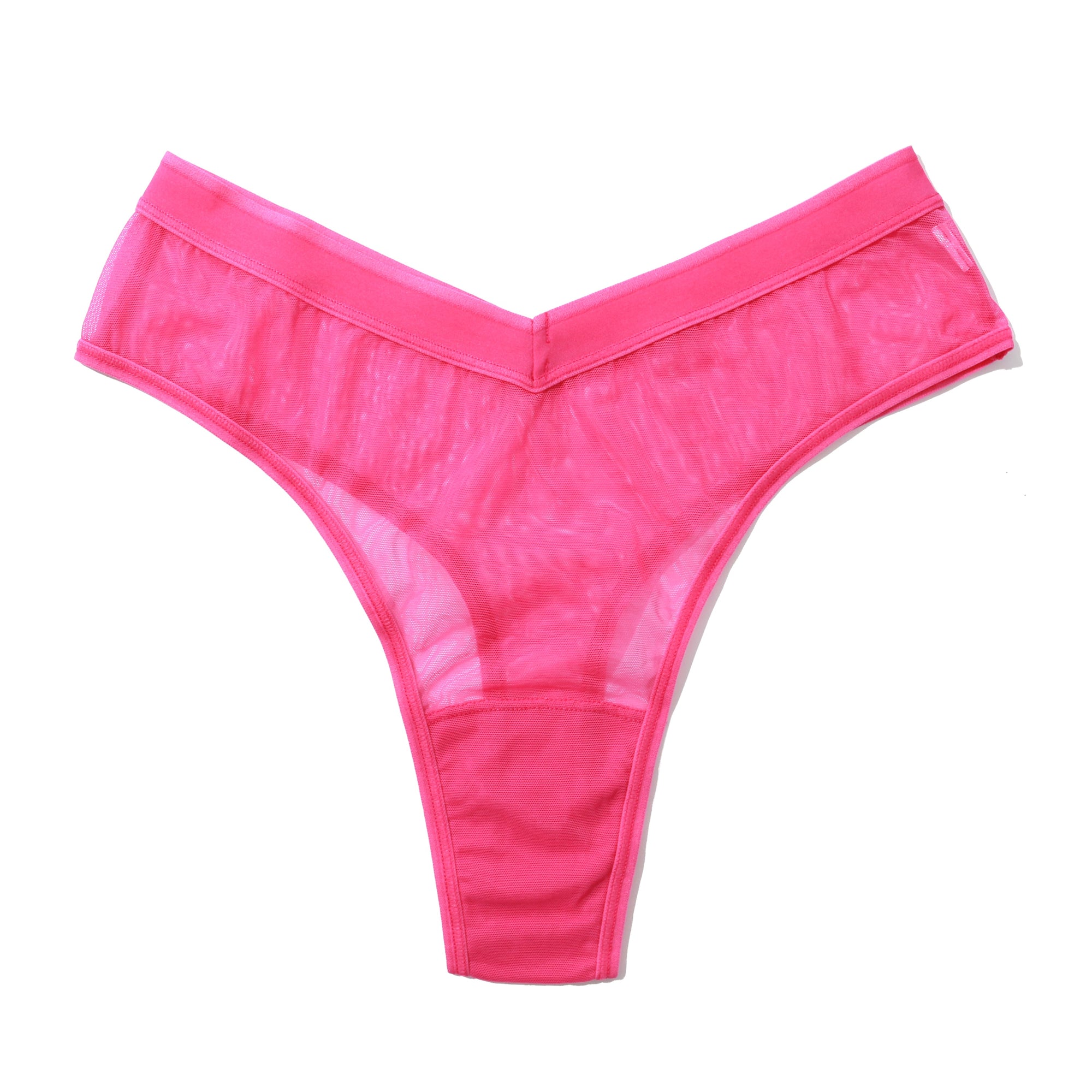 Mesh High Cut Thong | Berry Burst (Pink)