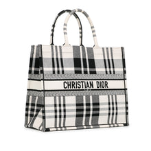 Dior | Pre-Owned Large Check'n'Book Tote | White/Ivory