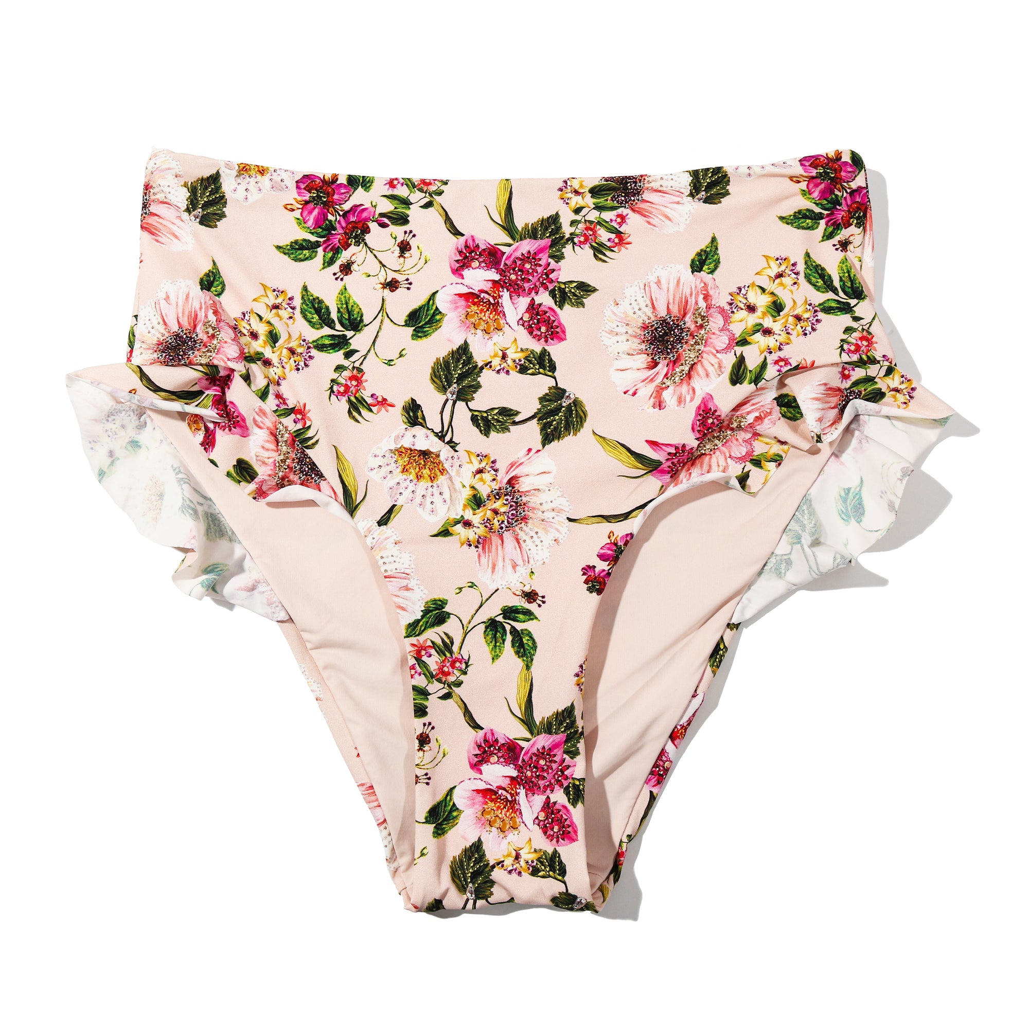 Swim Ruffle Hi-Rise | Botanical Treasures