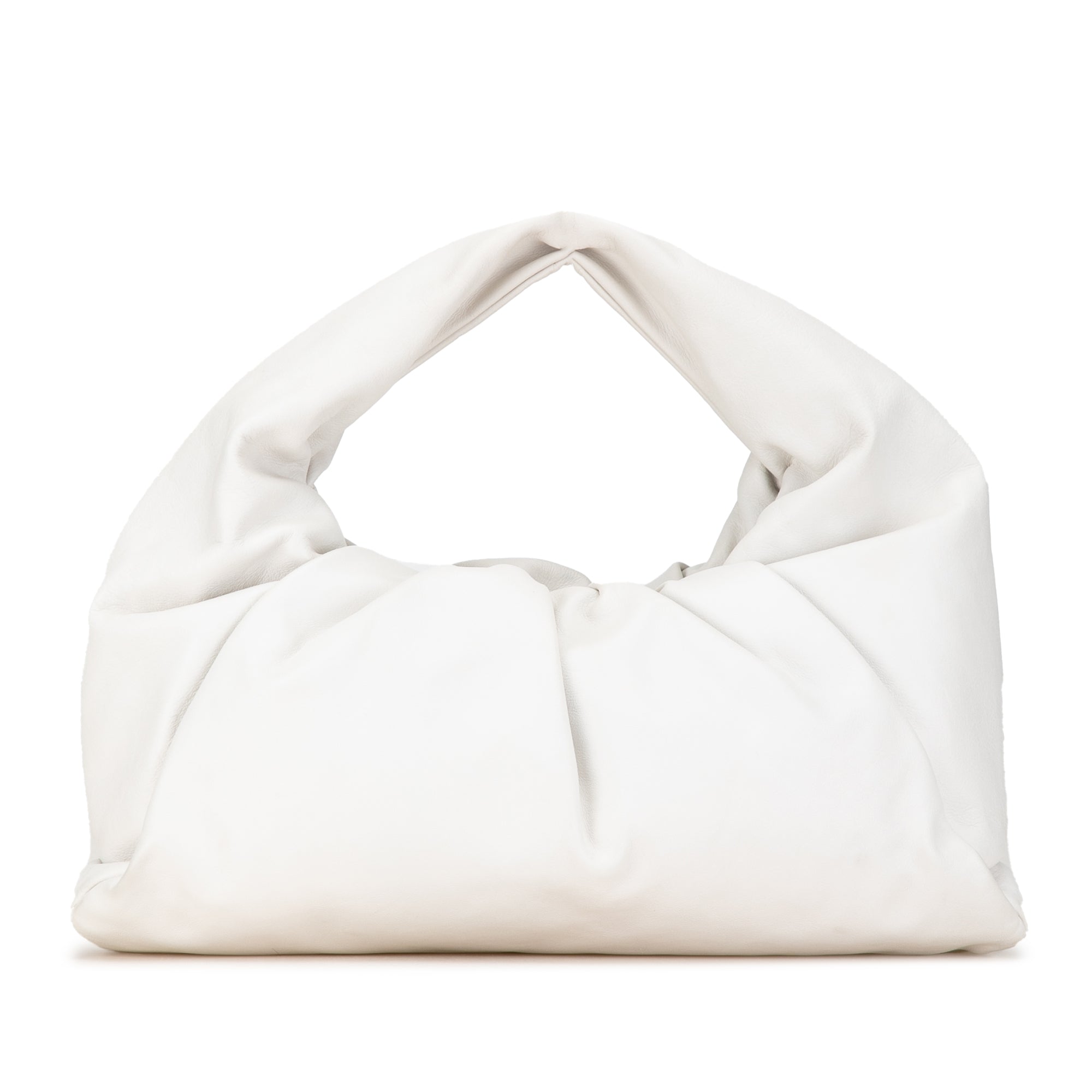Bottega Veneta | Pre-Owned Lambskin The Shoulder Pouch - I | White