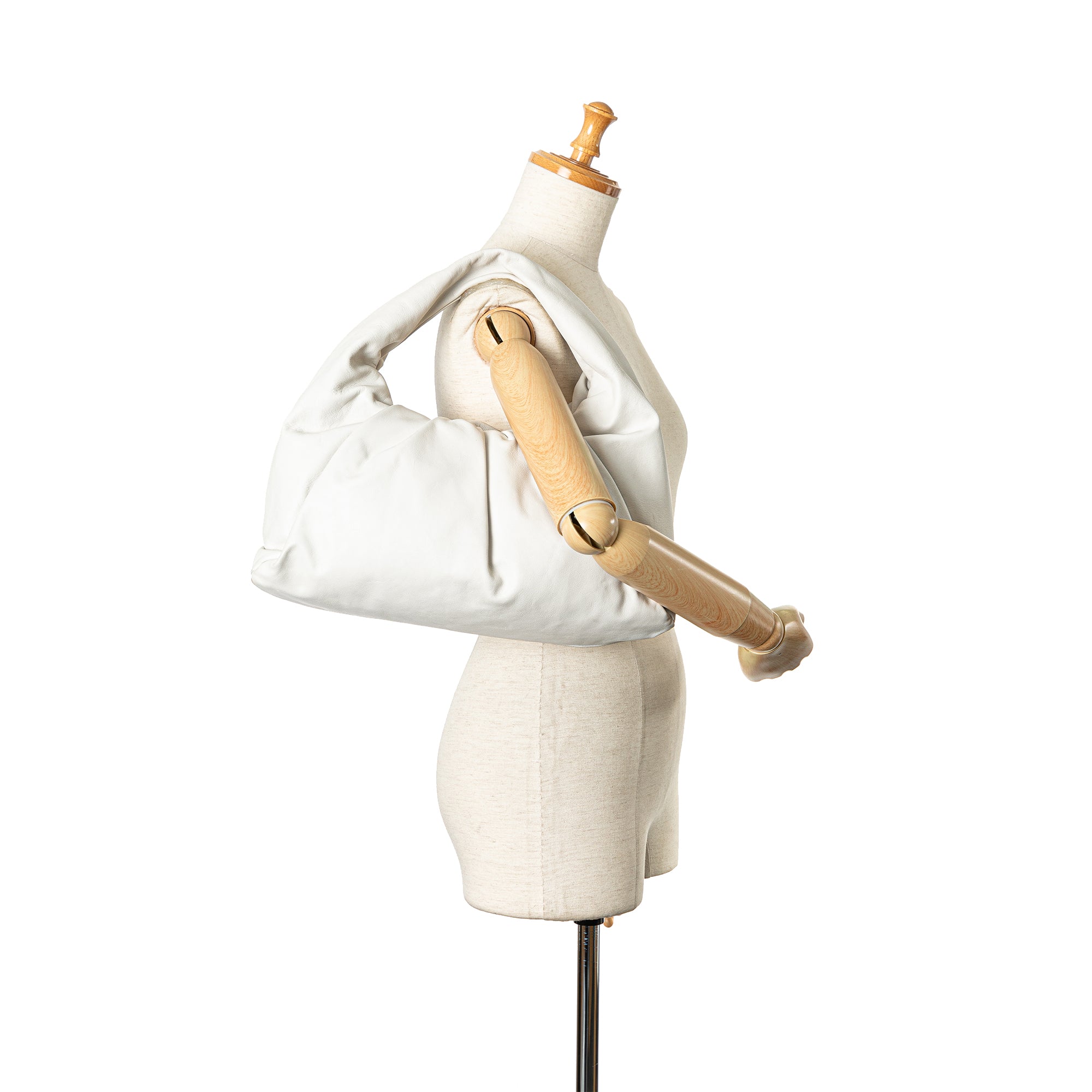 Bottega Veneta | Pre-Owned Lambskin The Shoulder Pouch - I | White