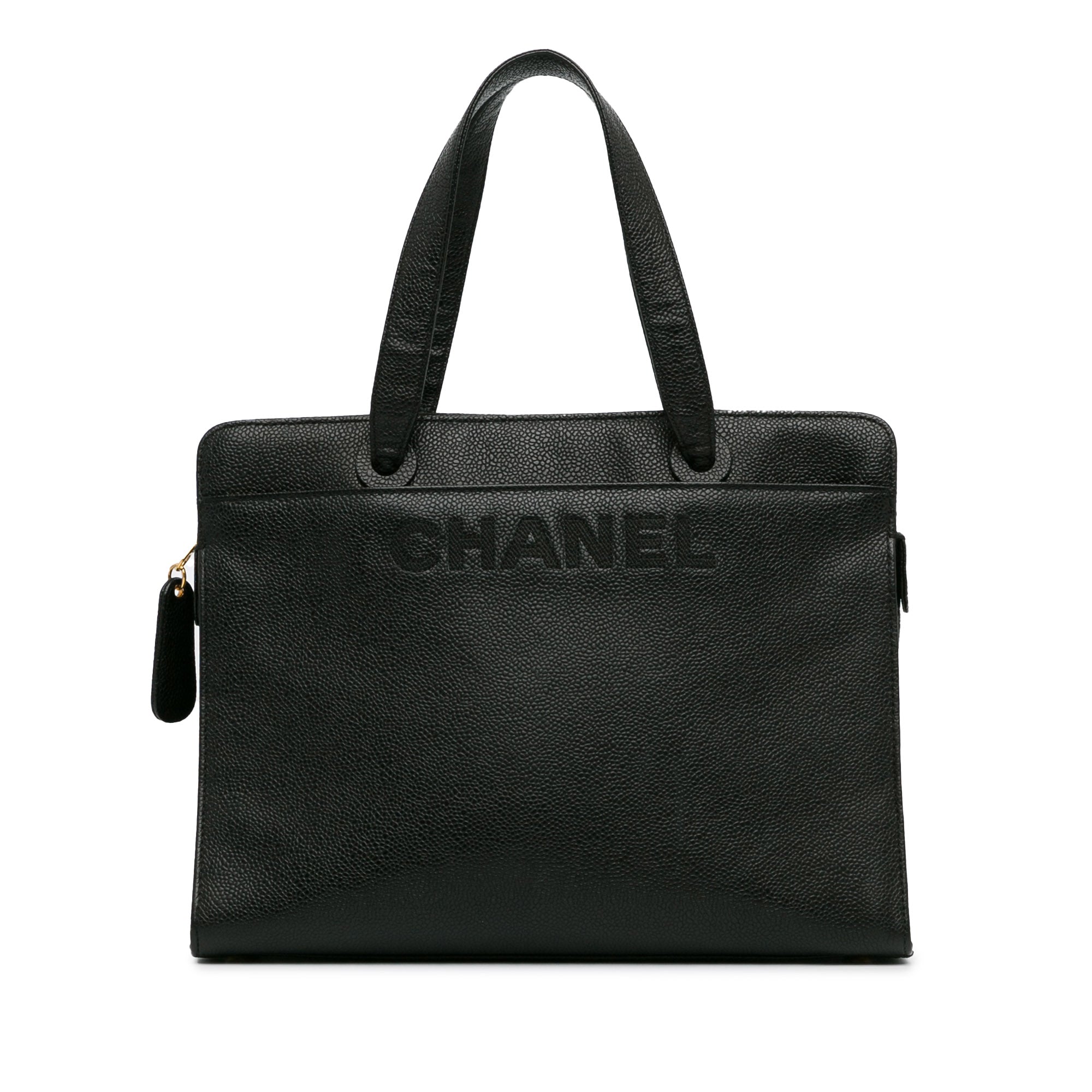 Chanel | Pre-Owned CC Caviar Leather Tote - II | Black