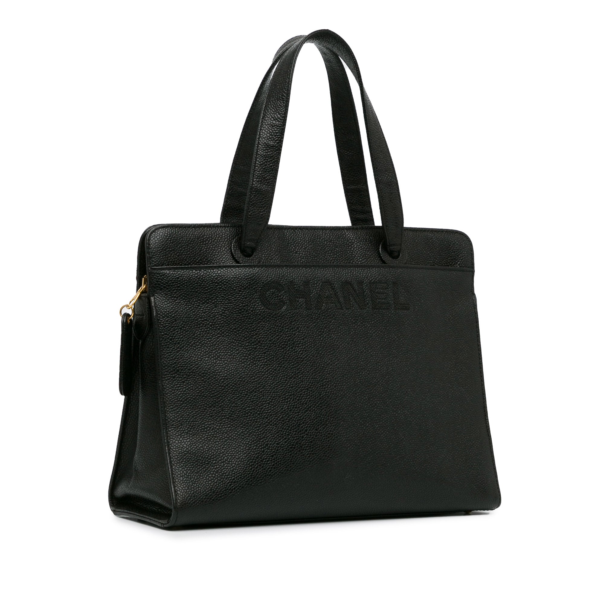 Chanel | Pre-Owned CC Caviar Leather Tote - II | Black