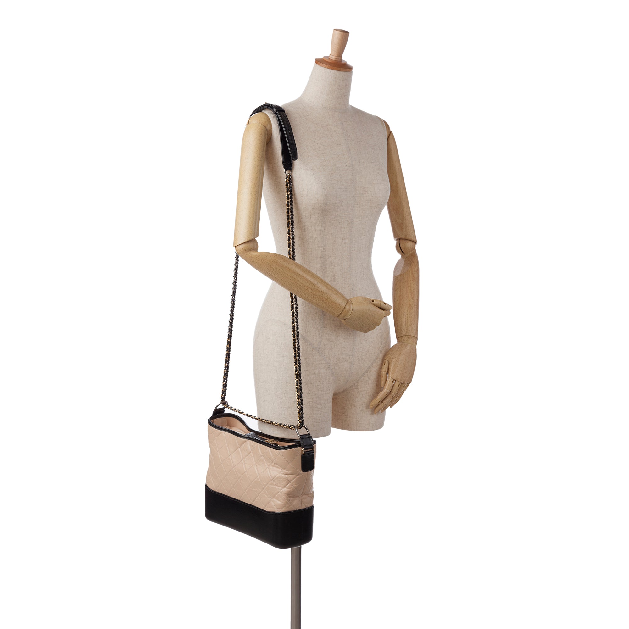 Chanel | Pre-Owned Medium Bicolor Lambskin Gabrielle Crossbody - I | Brown/Beige