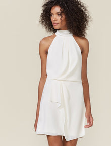 Harlow Mock Neck Dress - Halston
